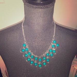 Paparazzi Beautiful Teal necklace set
